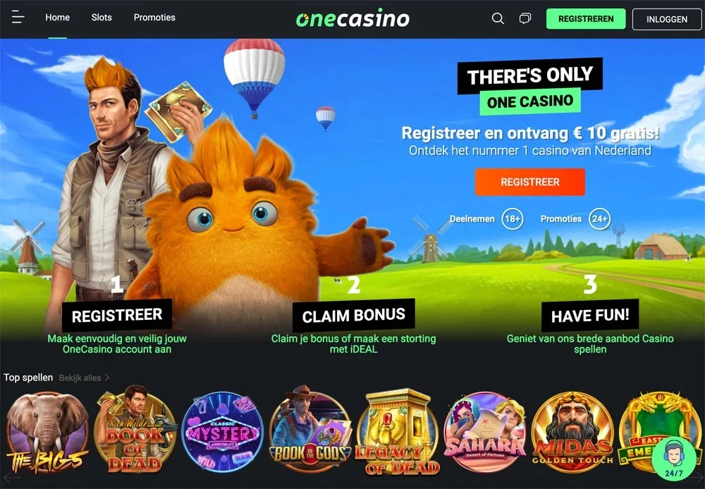Overzicht van OneCasino